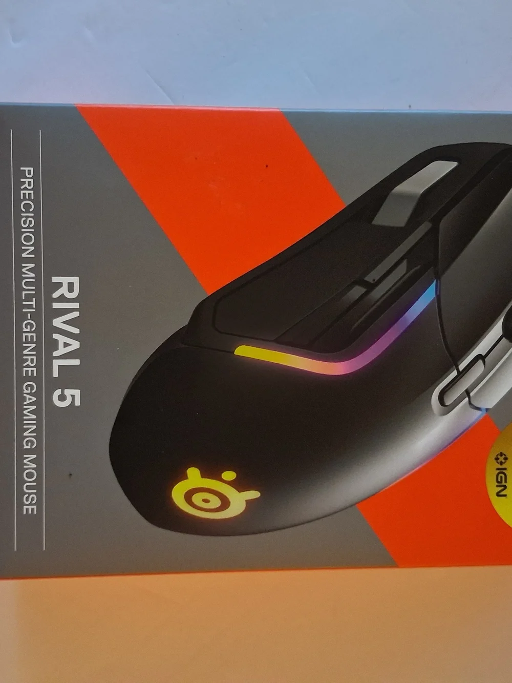 Rival 5 Black Gaming Mouse - RGB Precision